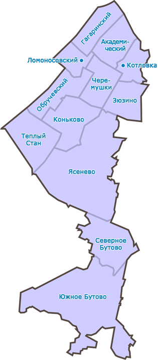 карта юзао